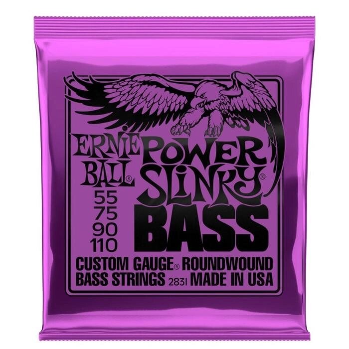 Струны для бас гитары ERNIE BALL 2831 - Nickel Wound Bass Power Slinky (55 - 75 - 90 - 110)   663371 от компании Интернет-гипермаркет «MALL24» - фото 1