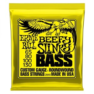 Струны для бас-гитары ERNIE BALL 2840 Nickel Wound Bass Beefy Slinky (65-80-100-130)