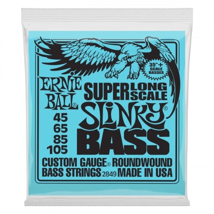 Струны для бас-гитары ERNIE BALL 2849 Nickel Wound Bass SLS Slinky (45-65-85-105) от компании Интернет-гипермаркет «MALL24» - фото 1