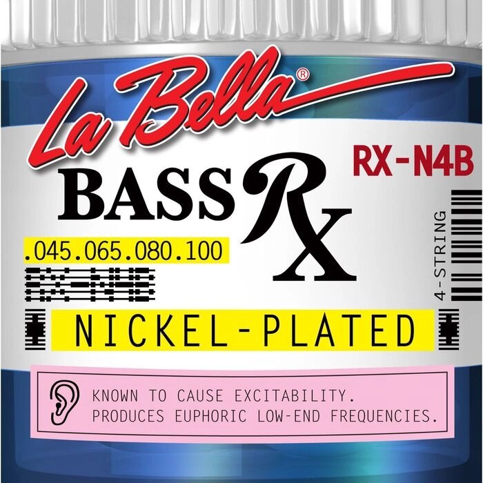 Струны для бас-гитары La Bella RX-N4B RX – Nickel 45-100 от компании Интернет-гипермаркет «MALL24» - фото 1