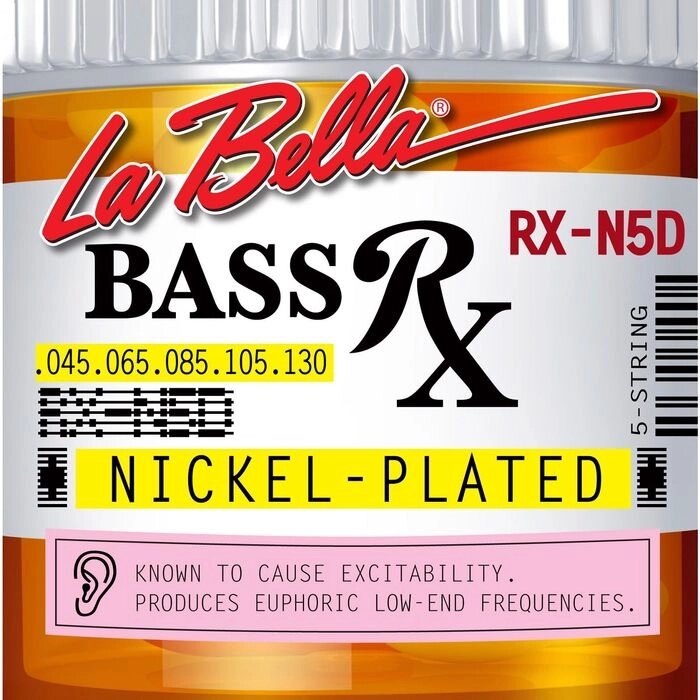 Струны для бас-гитары La Bella RX-N5D RX – Nickel, никелированные, 45-130 от компании Интернет-гипермаркет «MALL24» - фото 1