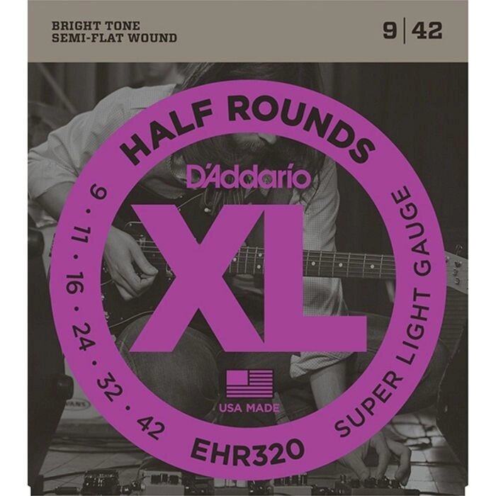 Струны для электрогитары D'Addario EHR320 Half Round от компании Интернет-гипермаркет «MALL24» - фото 1