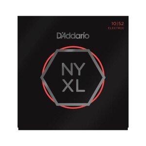 Струны для электрогитары D'Addario NYXL1052 NYXL никелирован, L. Top/Heavy Bottom, 10-52
