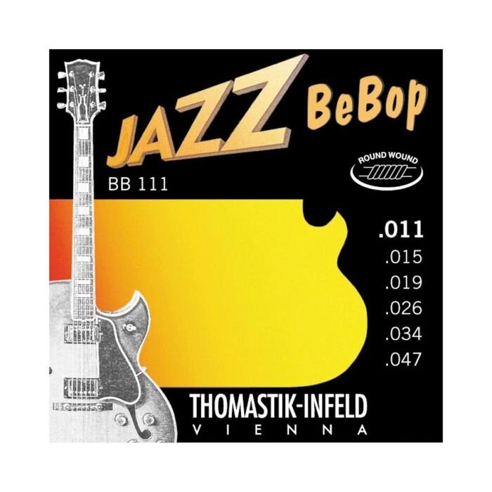 Струны для электрогитары Thomastik BB111 Jazz BeBob, Extra Light, 11-47 от компании Интернет-гипермаркет «MALL24» - фото 1