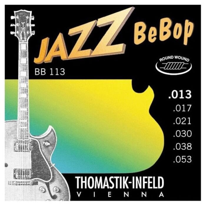 Струны для электрогитары Thomastik BB113 Jazz BeBob, Medium Light 13-53 от компании Интернет-гипермаркет «MALL24» - фото 1