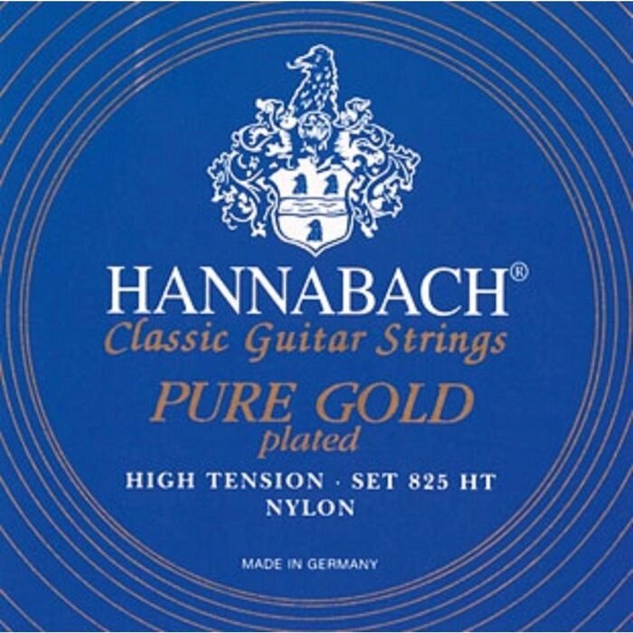 Струны для классической гитары Hannabach 825HT Blue PURE GOLD от компании Интернет-гипермаркет «MALL24» - фото 1