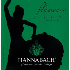 Струны для классической гитары Hannabach 827LT Green FLAMENCO желтый нейлон/посеребренные
