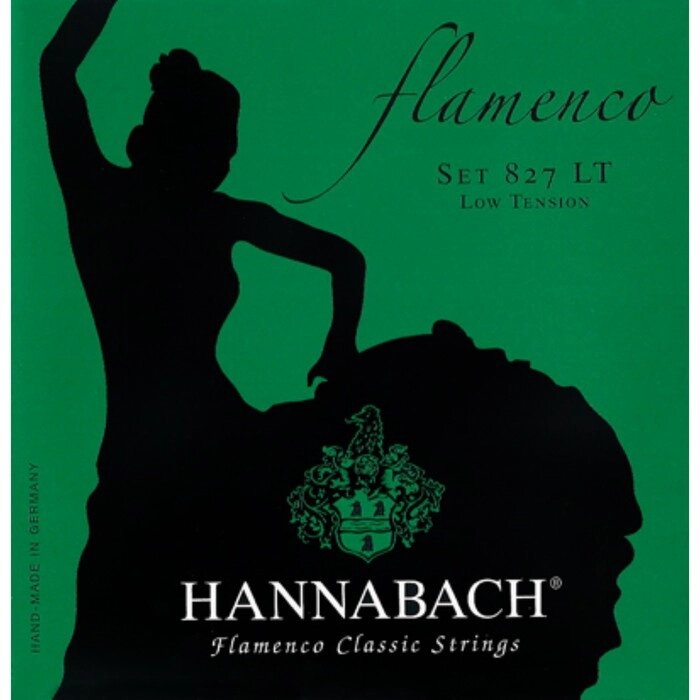 Струны для классической гитары Hannabach 827LT Green FLAMENCO желтый нейлон/посеребренные от компании Интернет-гипермаркет «MALL24» - фото 1