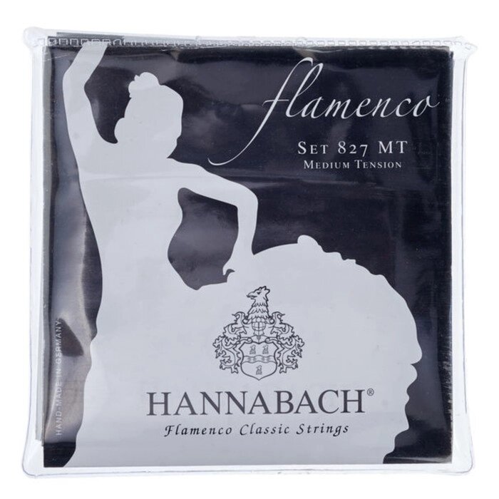 Струны для классической гитары Hannabach 827MT Black FLAMENCO желтый нейлон/посеребренные от компании Интернет-гипермаркет «MALL24» - фото 1