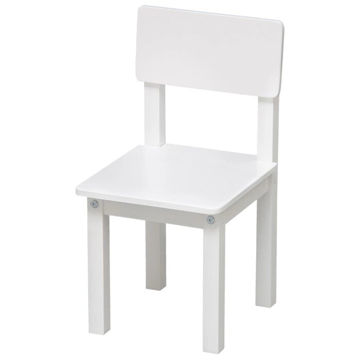 Стул детский для комплекта детской мебели Polini kids Simple 105 S, цвет белый от компании Интернет-гипермаркет «MALL24» - фото 1