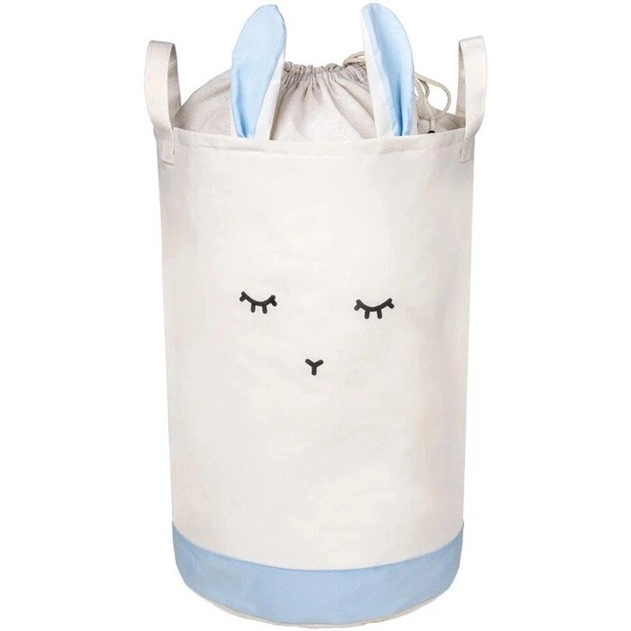 Сумка-мешок для игрушек "Кролик", на утяжке, 35х35х52 см, небесно-голубая от компании Интернет-гипермаркет «MALL24» - фото 1