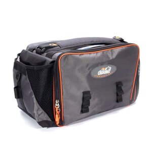 Сумка рыболовная СЛЕДОПЫТ Lure Bag XL, 40х28х24 см, цвет серый + 5 коробок Luno 28