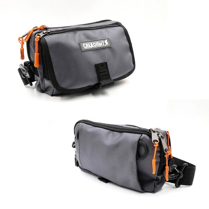 Сумка рыболовная СЛЕДОПЫТ Street Fishing MultiLock S-Pouch, 13.5х22х8 см, цвет серый от компании Интернет-гипермаркет «MALL24» - фото 1