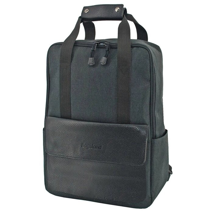 Сумка-рюкзак В2817-00140, цвет Черный, текстиль со вставками из искусственной кожи, 26х13х40 см   10 от компании Интернет-гипермаркет «MALL24» - фото 1