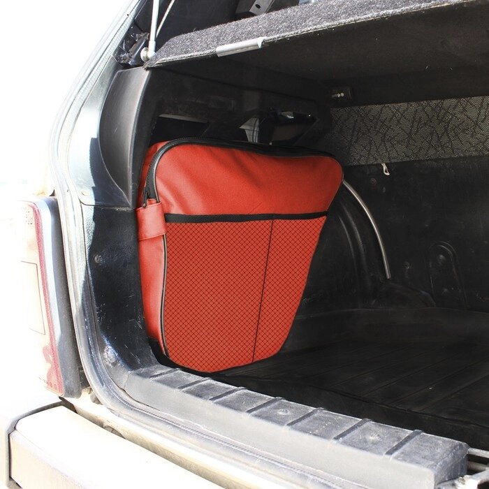 Сумка-вкладыш в багажник Lada Niva 4x4, 2 шт, оксфорд 600, красный от компании Интернет-гипермаркет «MALL24» - фото 1