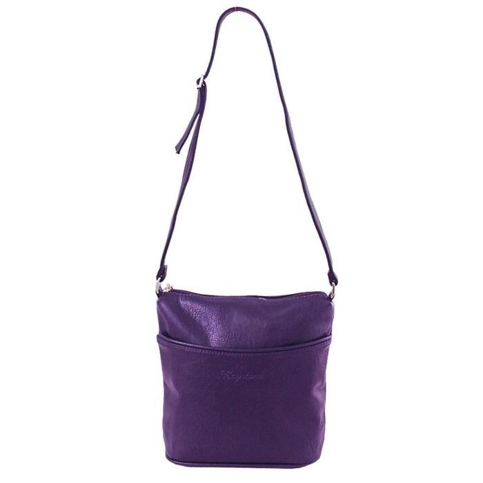 Сумка женская иск. кожа, молния, цвет фиолетовый от компании Интернет-гипермаркет «MALL24» - фото 1