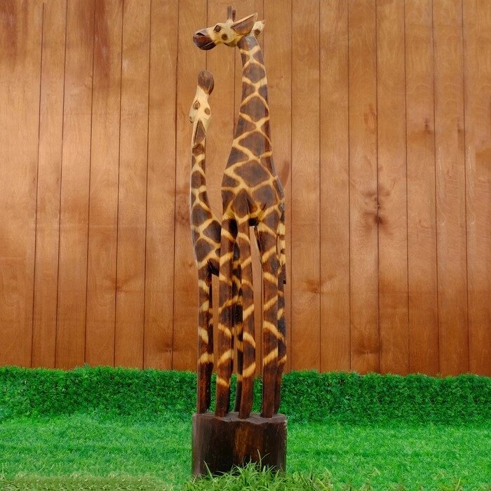 Сувенир "Два сетчатых жирафа", 100 см от компании Интернет-гипермаркет «MALL24» - фото 1