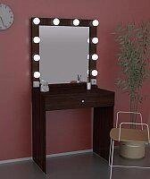 SV-01 B Стол макияжный со встроенным зеркалом и подсветкой (венге) от компании Интернет-гипермаркет «MALL24» - фото 1