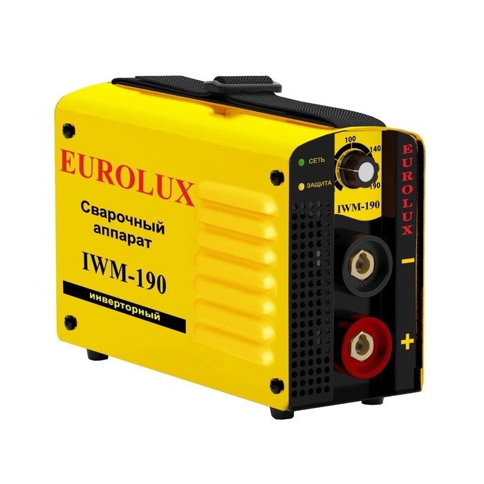 Сварочный аппарат инверторный Eurolux IWM190, 220 В, 10-190 А, IP21, дуга 27.6 В от компании Интернет-гипермаркет «MALL24» - фото 1