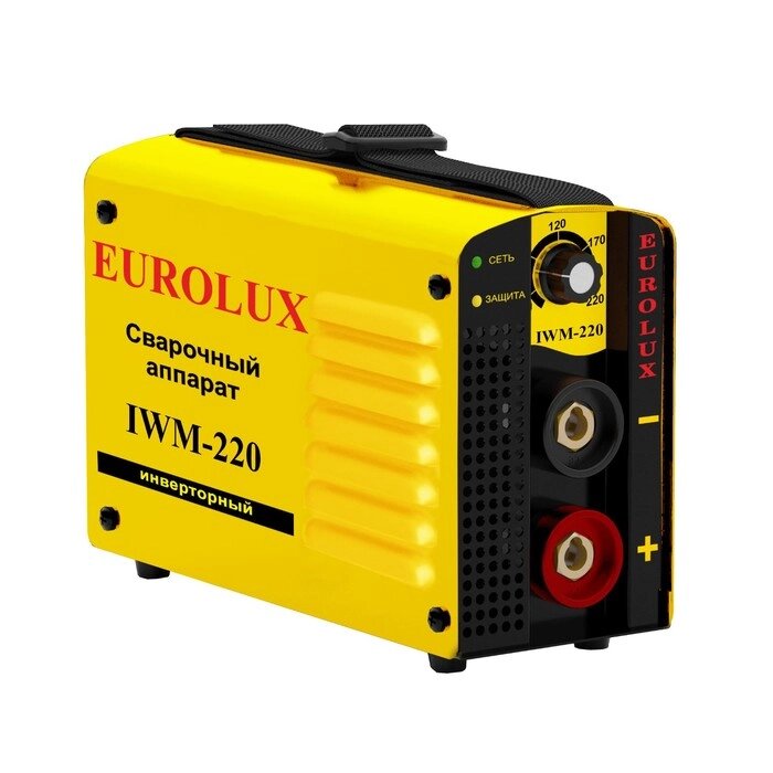 Сварочный аппарат инверторный Eurolux IWM220, 220 В, 10-220 А, IP21, дуга 28.8 В от компании Интернет-гипермаркет «MALL24» - фото 1