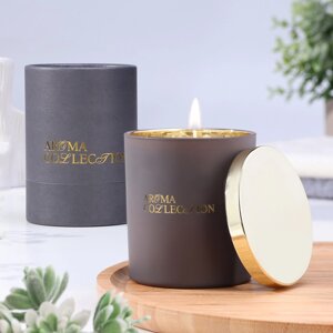 Свеча ароматическая в стакане "Aroma collection", 260 г, османтус, в тубусе