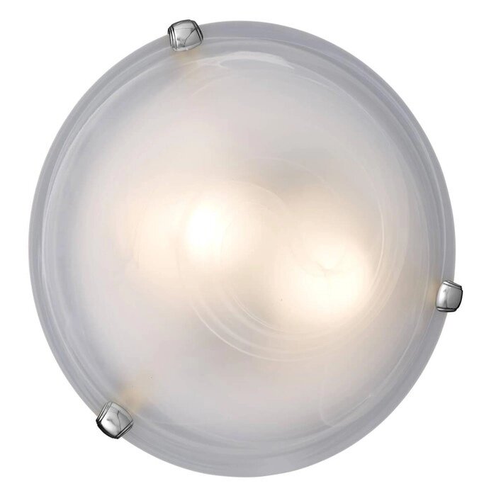 Светильник DUNA 2x60Вт E27 хром, белый от компании Интернет-гипермаркет «MALL24» - фото 1