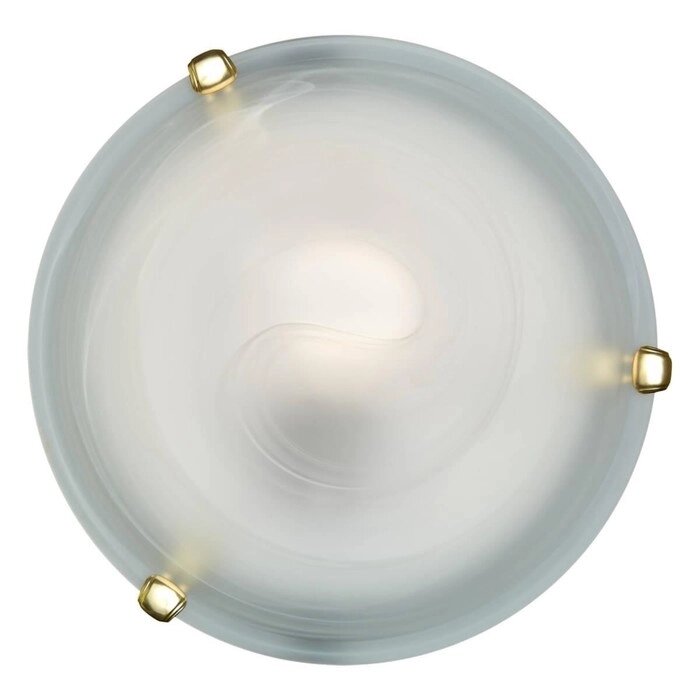 Светильник DUNA 2x60Вт E27 золото, белый от компании Интернет-гипермаркет «MALL24» - фото 1