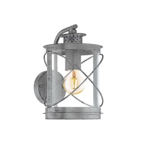 Светильник HILBURN 1, 60Вт, E27, IP44, цвет серебро