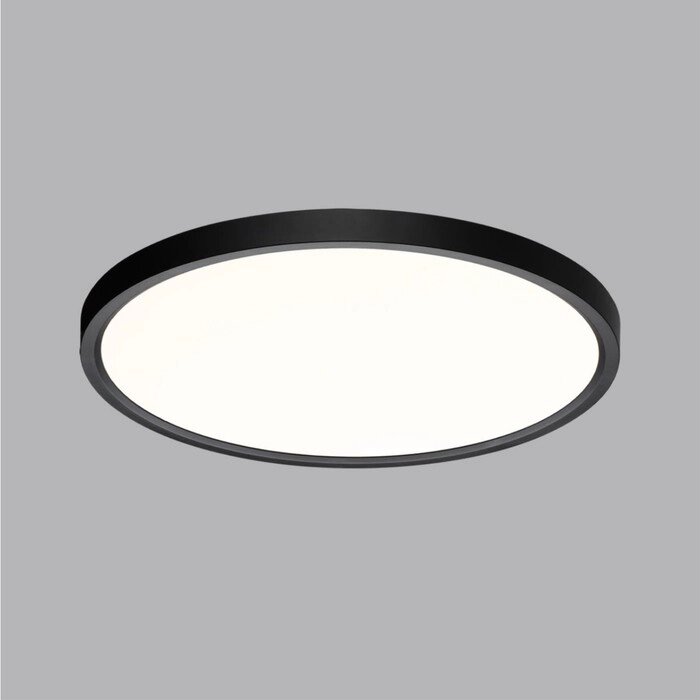 Светильник настенно-потолочный Sonex. Alfa black, 32Вт, Led, 25х400х400 мм, цвет белый, чёрный от компании Интернет-гипермаркет «MALL24» - фото 1