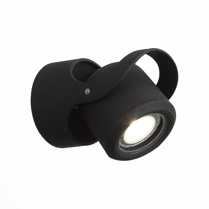 Светильник настенный G5,3 1x3W, 9 см, цвет чёрный, прозрачный от компании Интернет-гипермаркет «MALL24» - фото 1