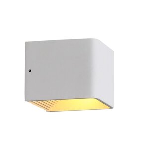 Светильник настенный LED, 1x6W 3000K, 10x8 см, цвет белый