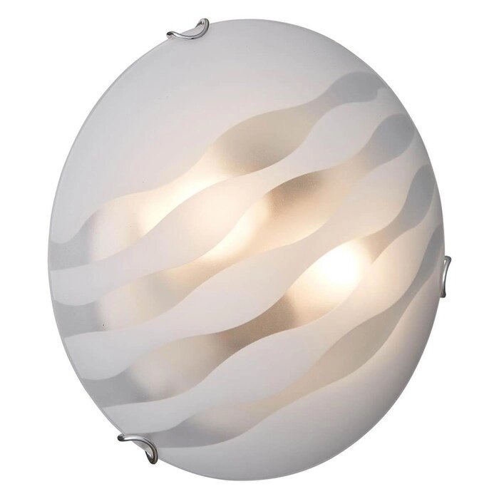 Светильник ONDINA 2x60Вт E27 хром, белый от компании Интернет-гипермаркет «MALL24» - фото 1