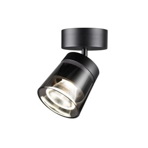 Светильник OVER, 20Вт LED, 4000К, 1600лм, цвет корпус черный/плафон дымчатый