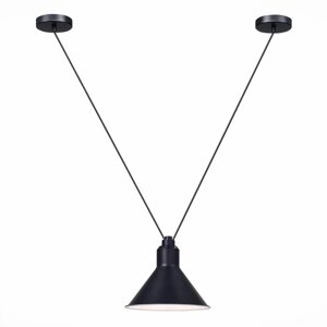 Светильник подвесной E14, 1x60W, 17x21 см, цвет чёрный