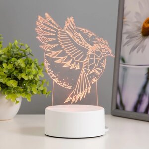 Светильник "Птица" LED RGB от сети 13,5х9,5х16,9 см