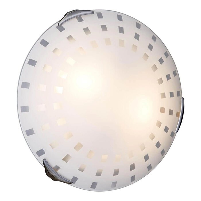 Светильник QUADRO WHITE 2x100Вт E27 хром, белый от компании Интернет-гипермаркет «MALL24» - фото 1