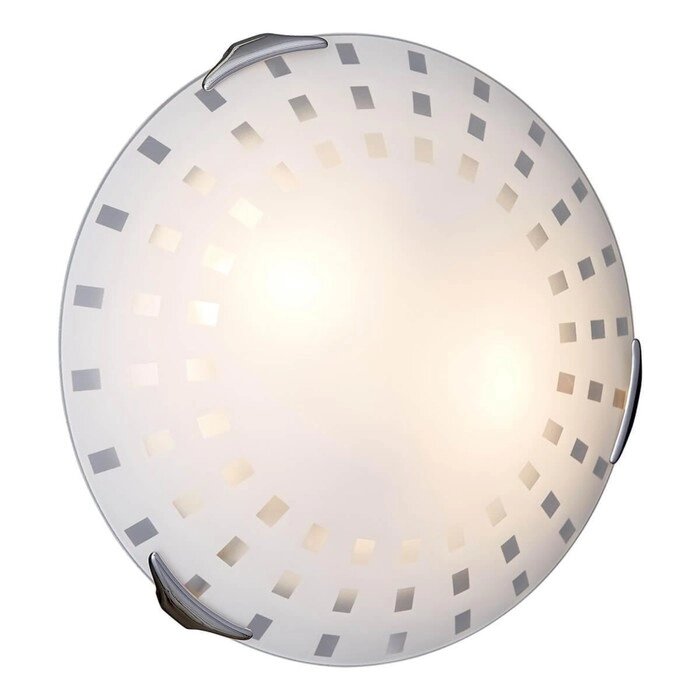Светильник QUADRO WHITE 2x60Вт E27 хром, белый от компании Интернет-гипермаркет «MALL24» - фото 1