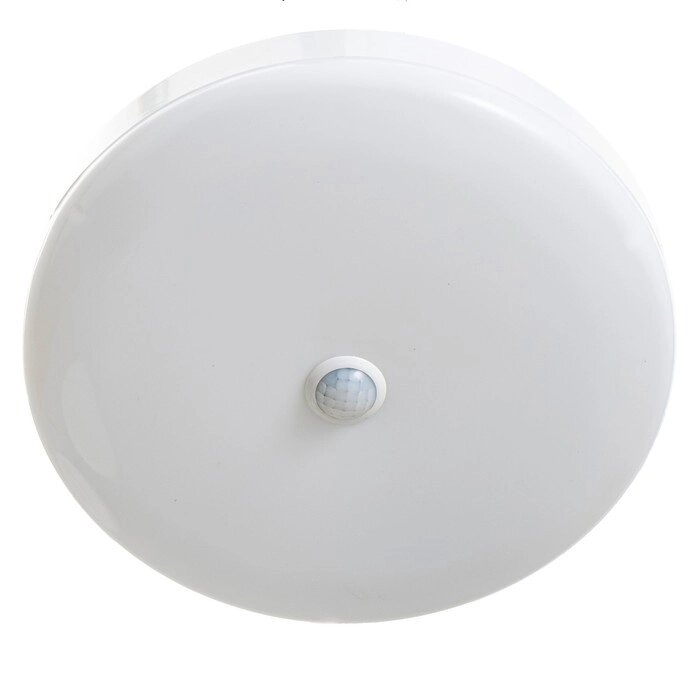 Светильник с датчиком движения "Гелла" LED 12Вт белый 22х22х4 см от компании Интернет-гипермаркет «MALL24» - фото 1