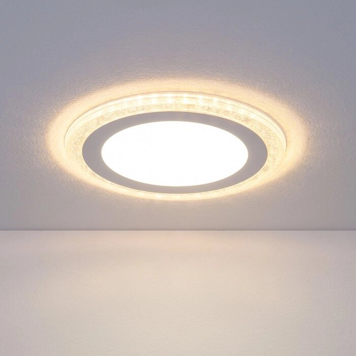 Светильник светодиодный DLR024, 7 Вт, 4200К, LED, цвет белый, d=145мм от компании Интернет-гипермаркет «MALL24» - фото 1