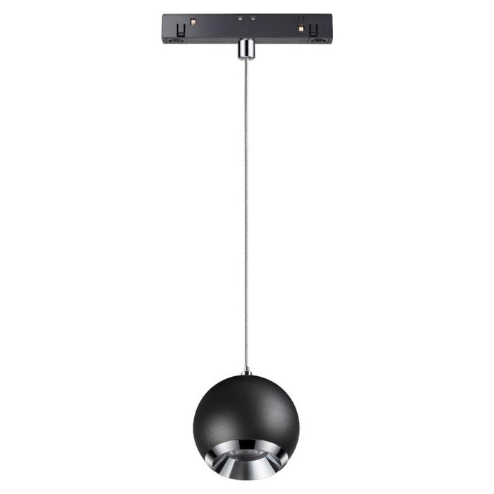 Светильник трековый SHINO 1-Ф, 10Вт LED, 4000К, 850лм, цвет черный/хром от компании Интернет-гипермаркет «MALL24» - фото 1