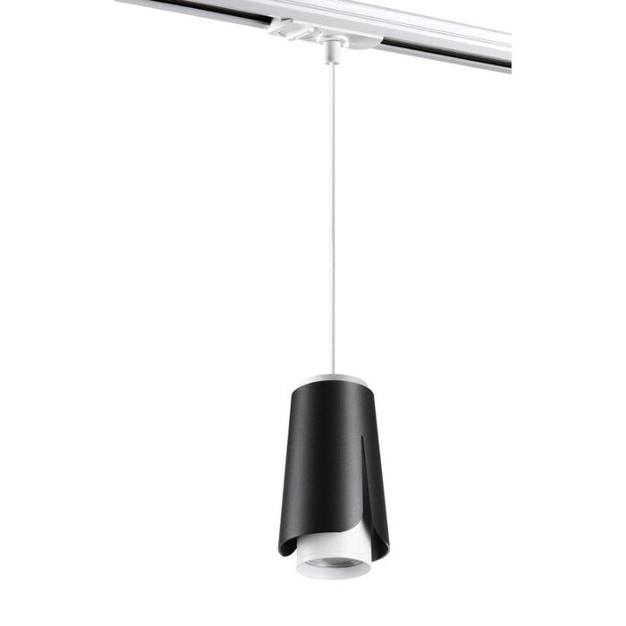 Светильник трековый TULIP, 9Вт GU10, 1-Ф, цвет черный от компании Интернет-гипермаркет «MALL24» - фото 1