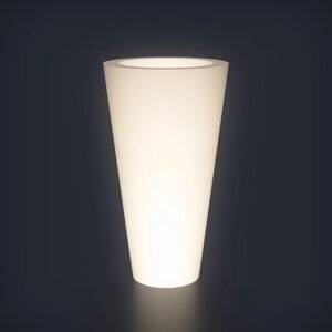 Светодиодная фигура светящееся кашпо "Cone L", 60x108 см, 240В, IP65, БЕЛЫЙ