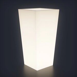 Светодиодная фигура светящееся кашпо "Quadrum XL", 40x90 см, 240В, IP65, БЕЛЫЙ