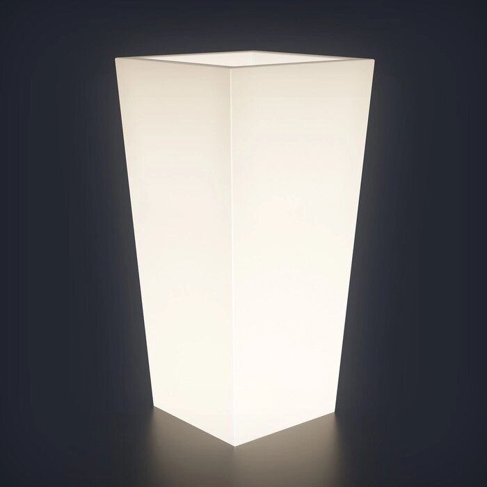 Светодиодная фигура светящееся кашпо "Quadrum XL", 40x90 см, 240В, IP65, RGB от компании Интернет-гипермаркет «MALL24» - фото 1