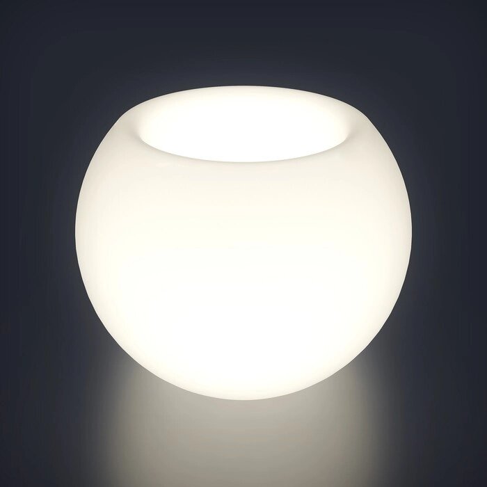 Светодиодная фигура светящееся кашпо "Sphere L", 102x87 см, 240В, IP65, БЕЛЫЙ от компании Интернет-гипермаркет «MALL24» - фото 1