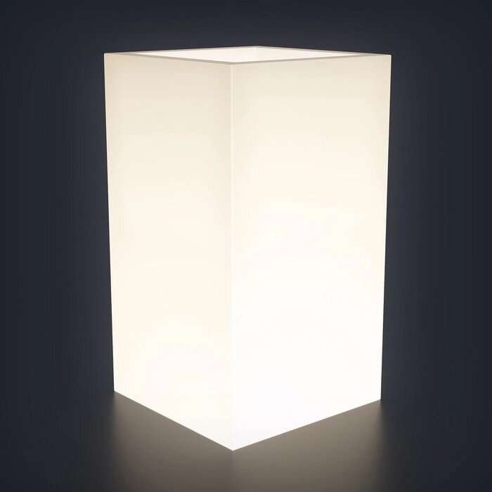Светодиодная фигура светящееся кашпо "Vertical S", 31x70 см, 240В, IP65, БЕЛЫЙ от компании Интернет-гипермаркет «MALL24» - фото 1