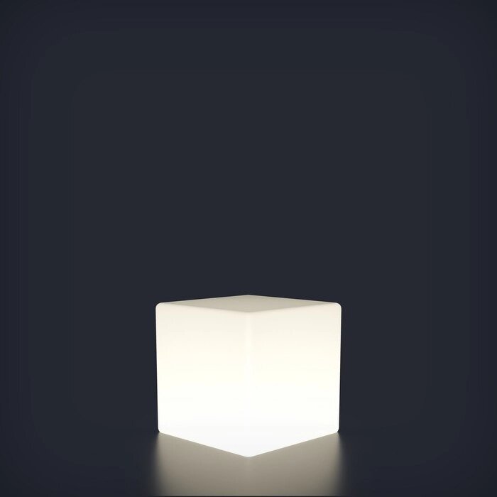 Светодиодная фигура светящийся куб "Piazza", 20 см, 240В, IP65, БЕЛЫЙ от компании Интернет-гипермаркет «MALL24» - фото 1