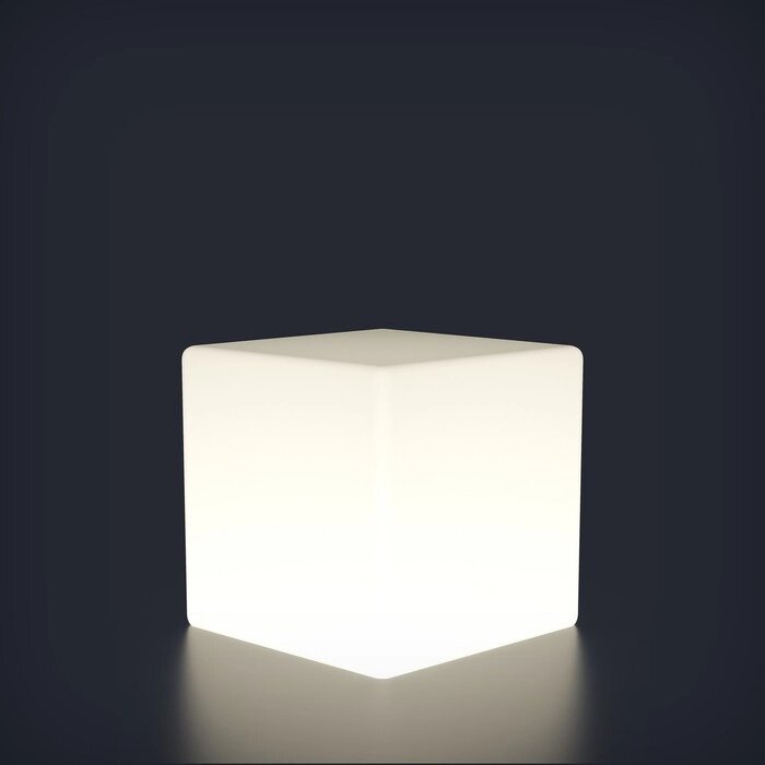 Светодиодная фигура светящийся куб "Piazza", 40 см, 240В, IP65, БЕЛЫЙ от компании Интернет-гипермаркет «MALL24» - фото 1
