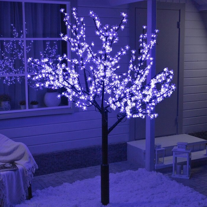 Светодиодное дерево "Баугиния" 2 м, 864 LED, постоянное свечение, 220 В, свечение мульти (RGB) от компании Интернет-гипермаркет «MALL24» - фото 1