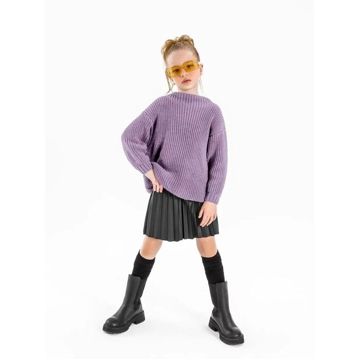 Свитер для девочки KNIT Soft, фиолетовый, , рост 122 см от компании Интернет-гипермаркет «MALL24» - фото 1